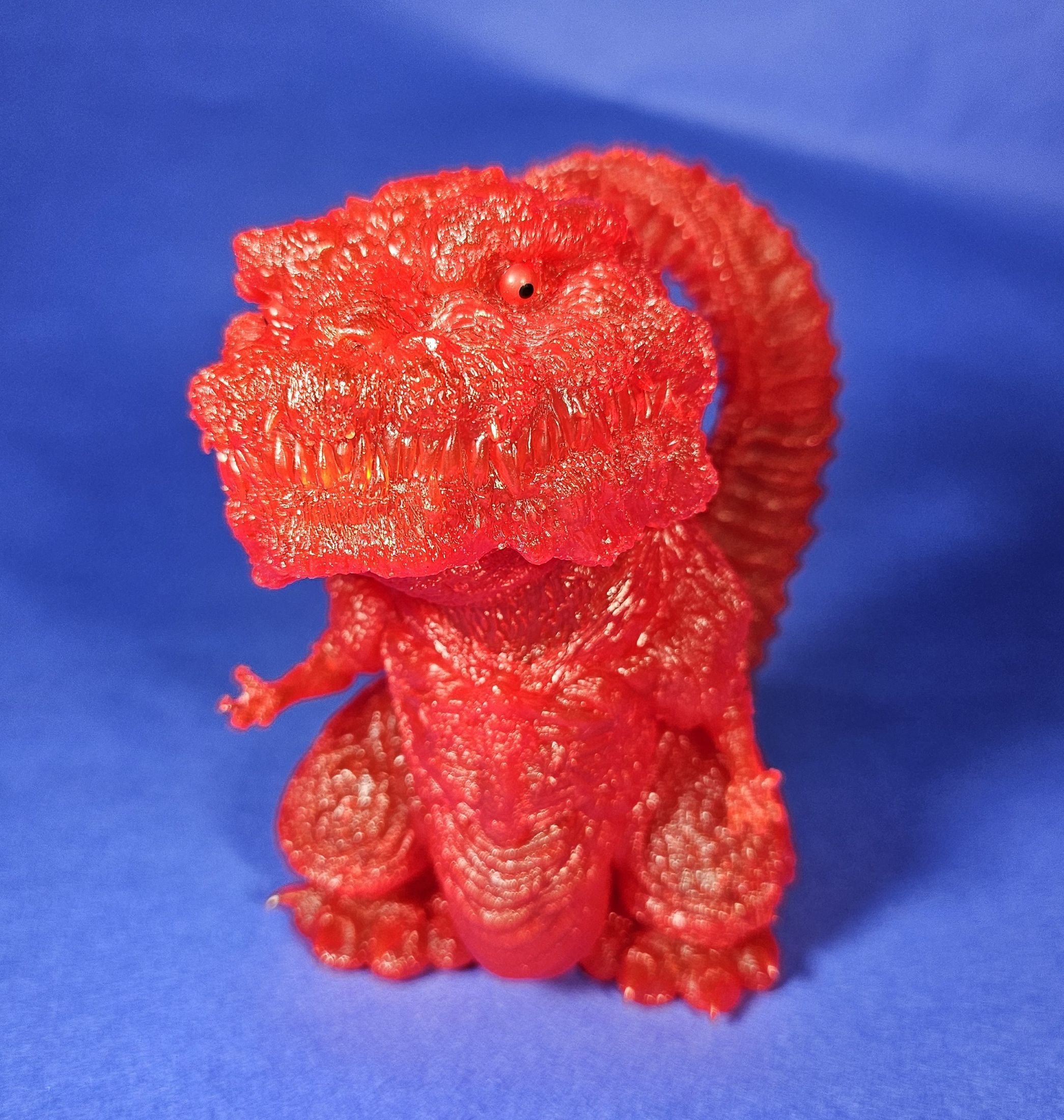 Shin Godzilla 4th Form Clear Red DefoReal by X-Plus Wonder Fest Exclusive