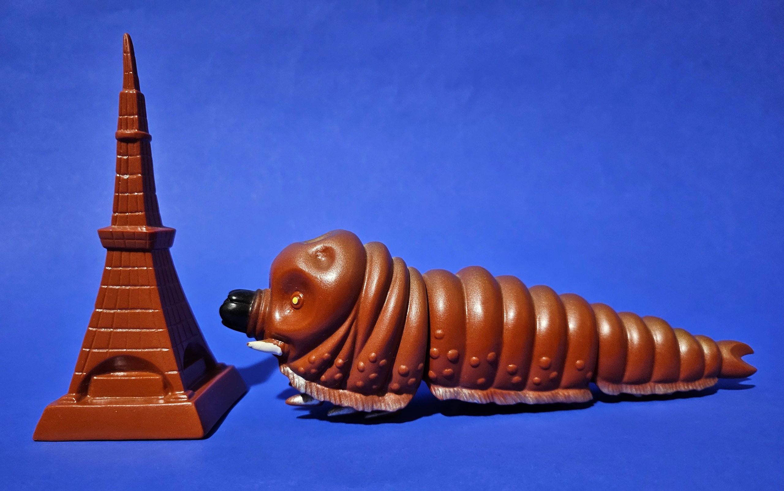 Mothra Larva 1961 with Tokyo Tower Figure Set by Marmit Para-Baby
