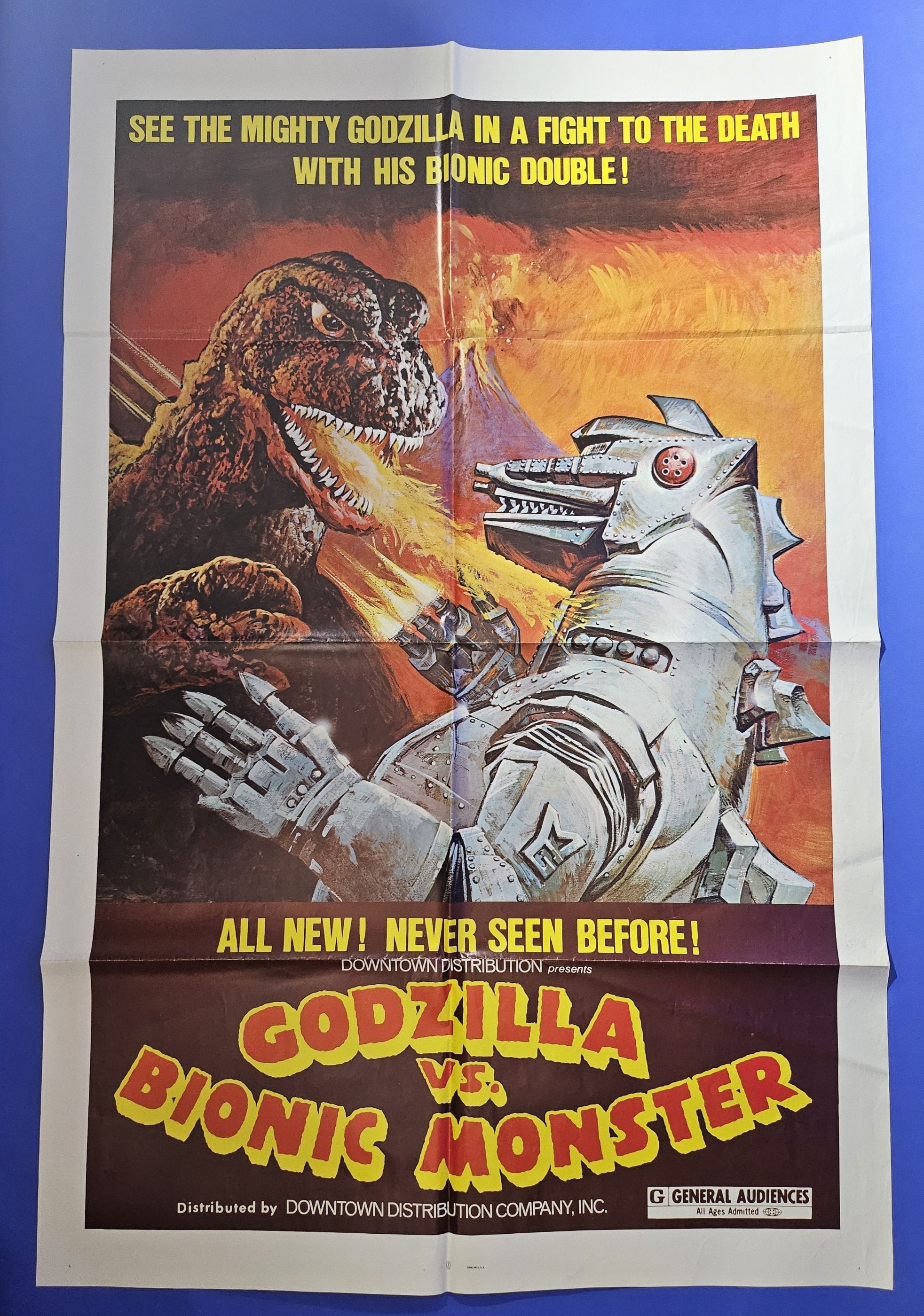 Godzilla vs. Bionic Monster (Mechagodzilla) Original US 1-sheet Movie Poster
