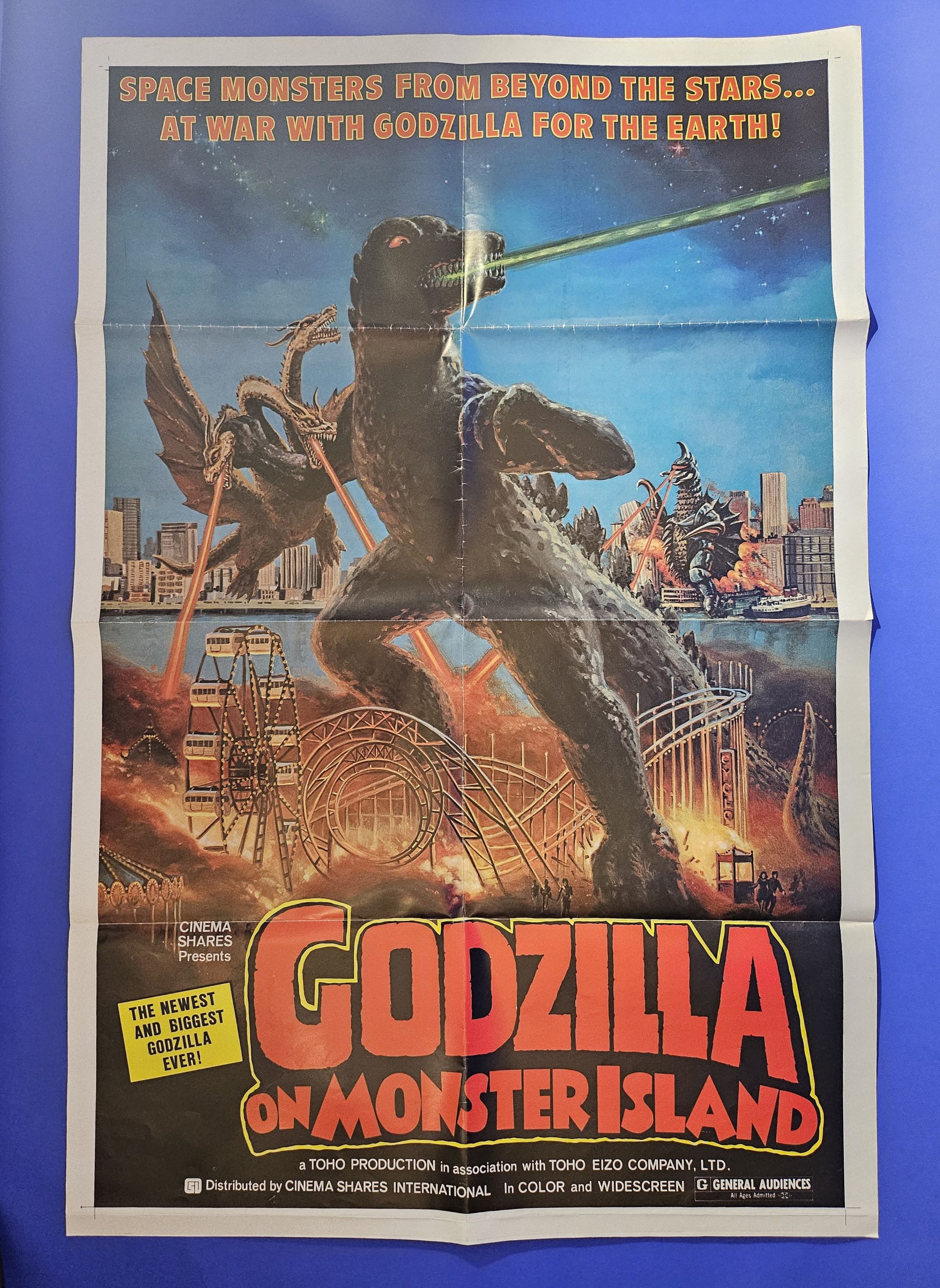 Godzilla On Monster Island (vs. Gigan) Original US 1-Sheet Movie Poster