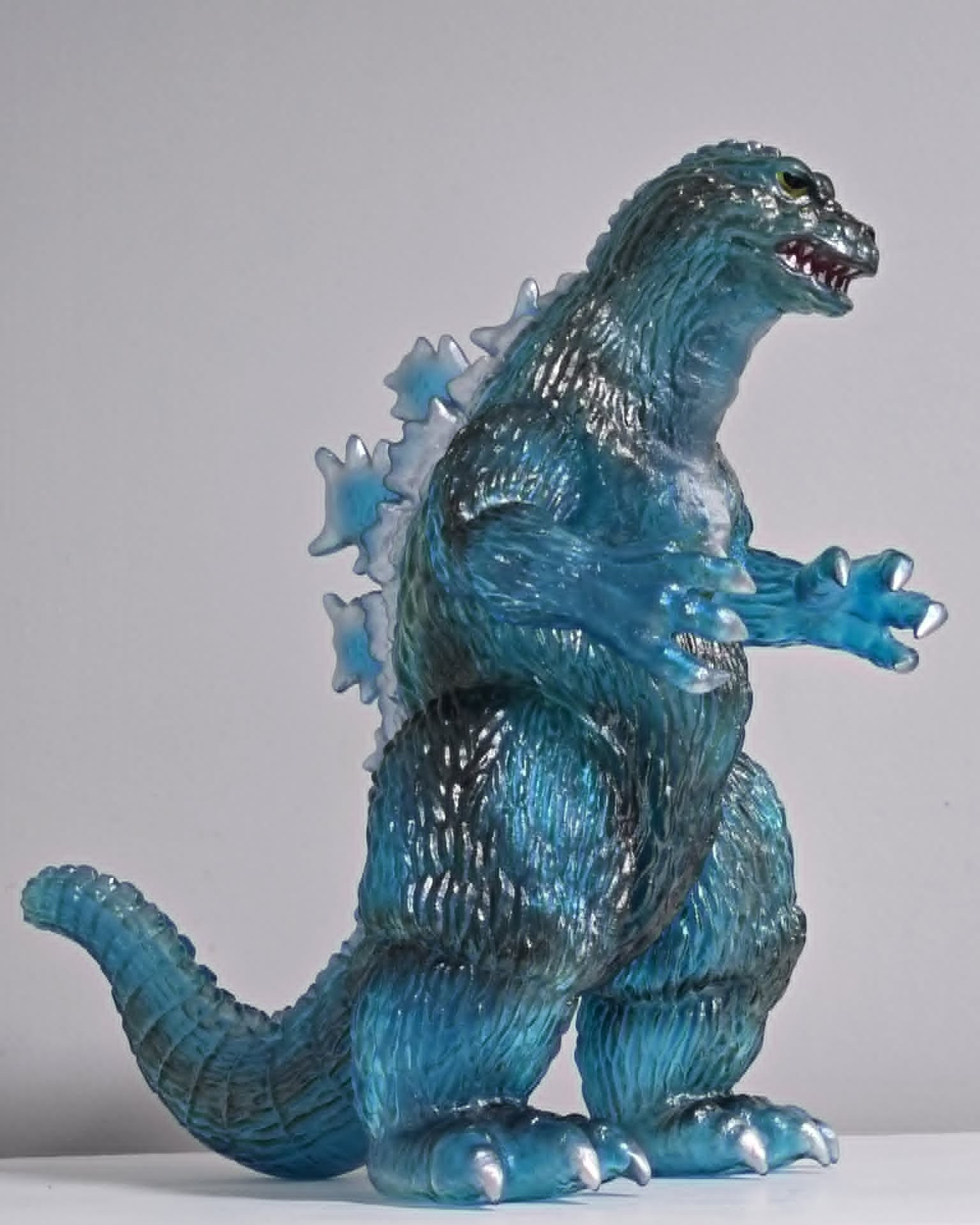 Godzilla 1962 Figure by Gigabrain 10" Tall Translucent Blue