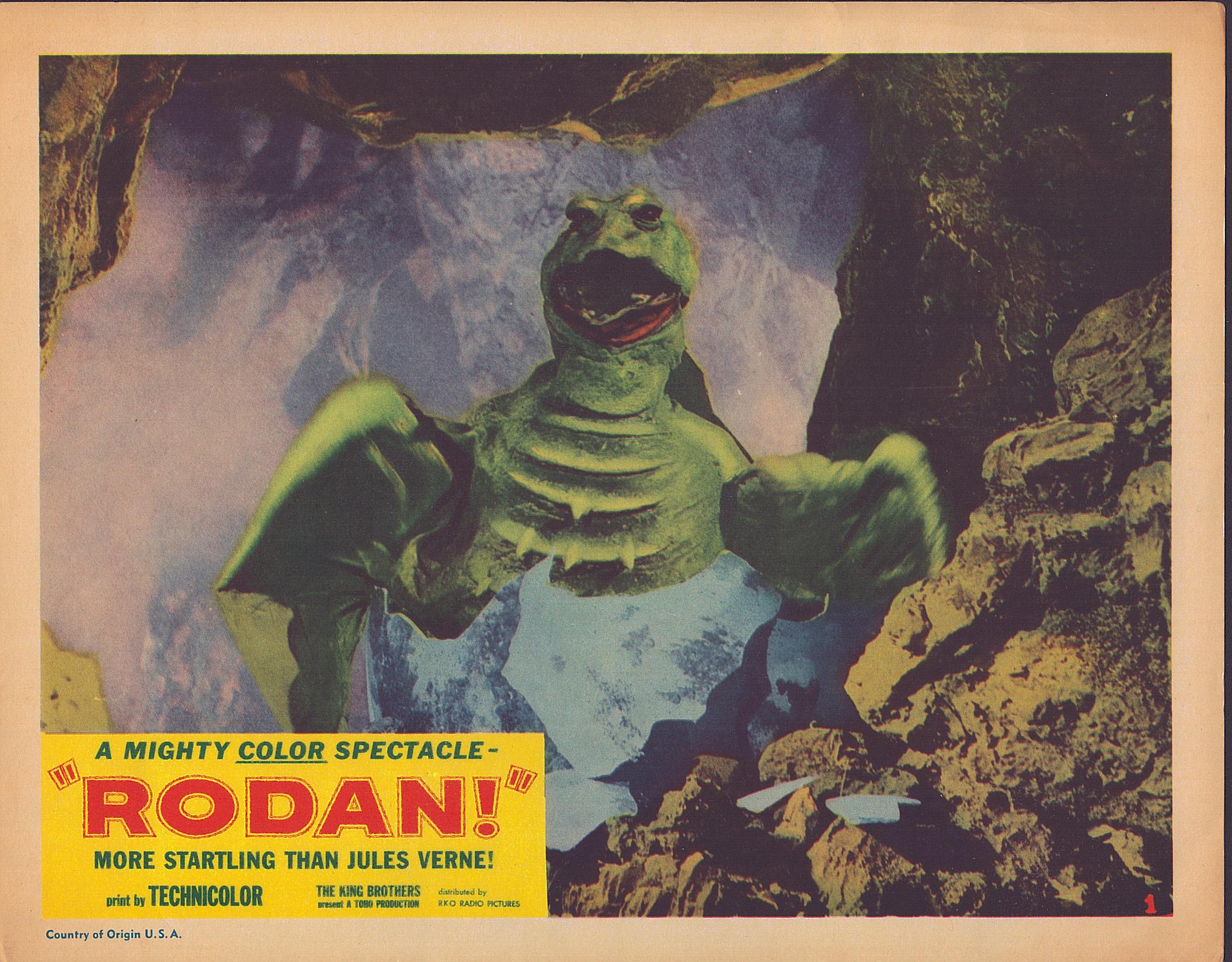 Rodan 1956 US Lobby Card #1