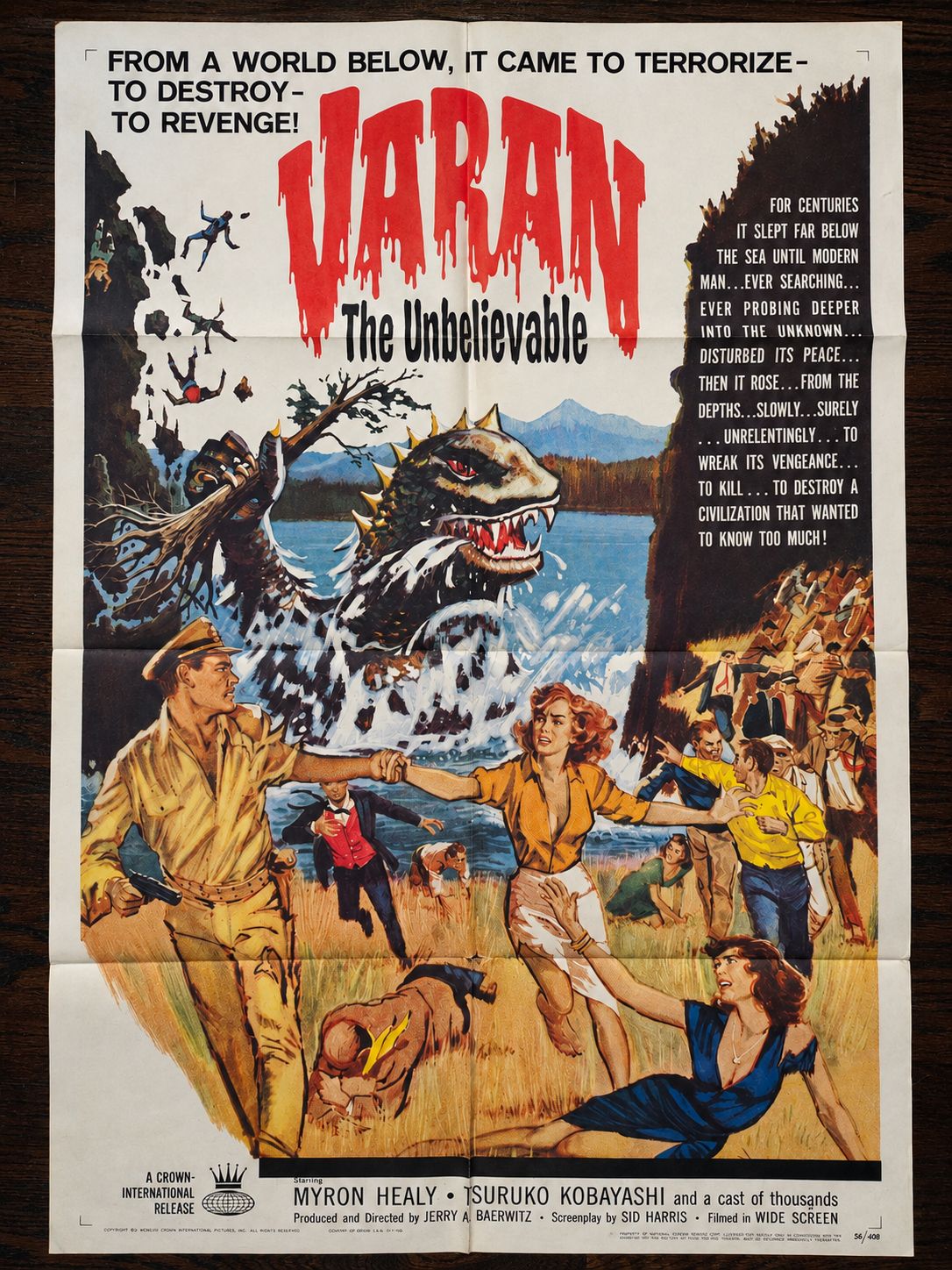 Varan the Unbelievable, Original US One-sheet Poster