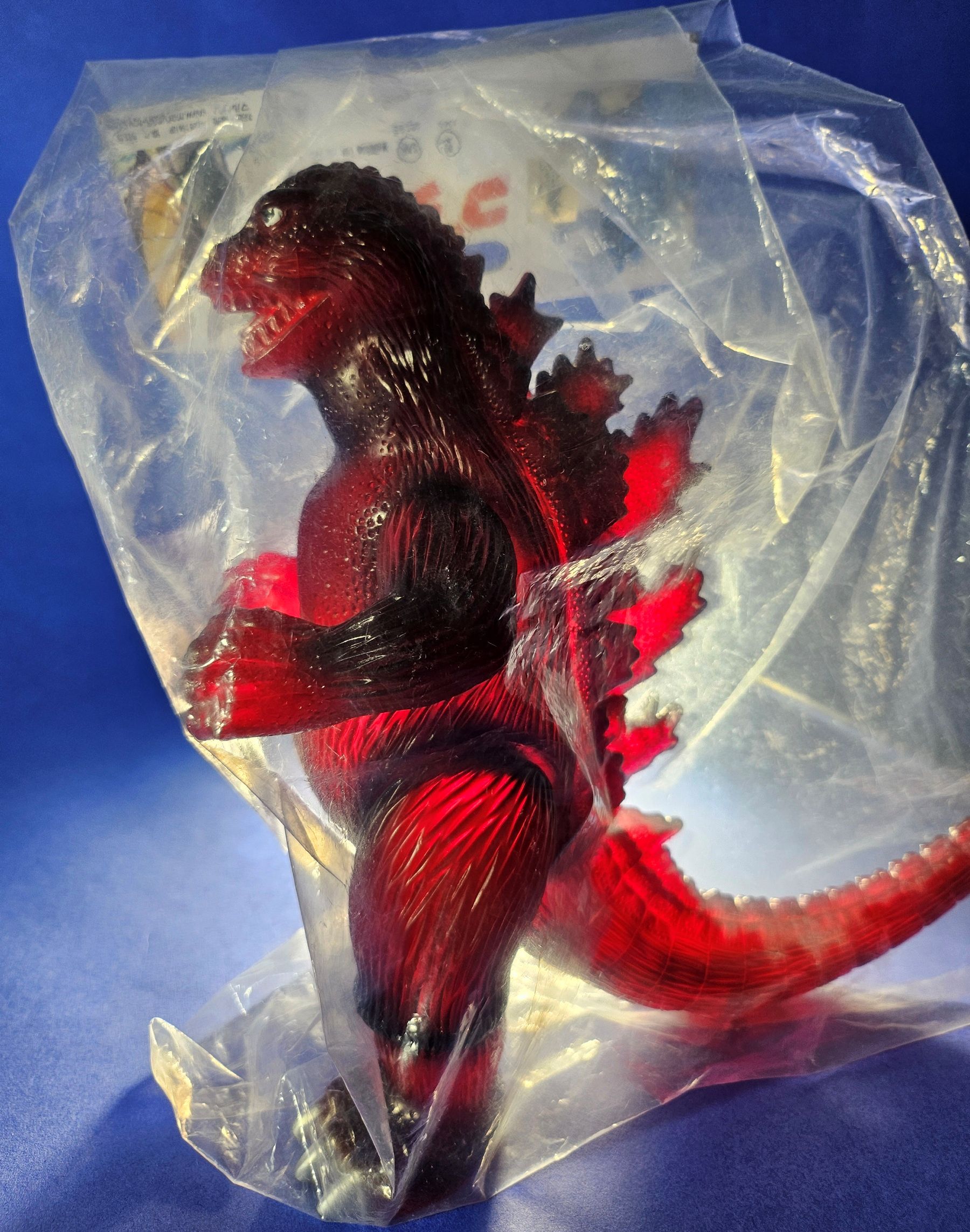 Godzilla 1962 9" Figure by Marusan Translucent Red MIB