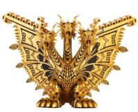 King Ghidorah  Vinyl Figure by Urban Aztec, Golden Dragon Variant