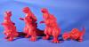 Shin Godzilla Middle-Size 4 Figure Evolution Set by Sarujirushi Red Blank Version — image 1