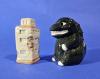 Ceramic Godzilla Salt & Pepper Shakers 1995 — image 1